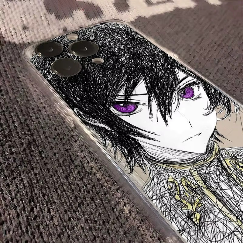 Transparentes Comic-Code Geass Soft Case für Apple iPhone 11 bis iPhone 17 Pro Max und weitere Modelle - Bild 2