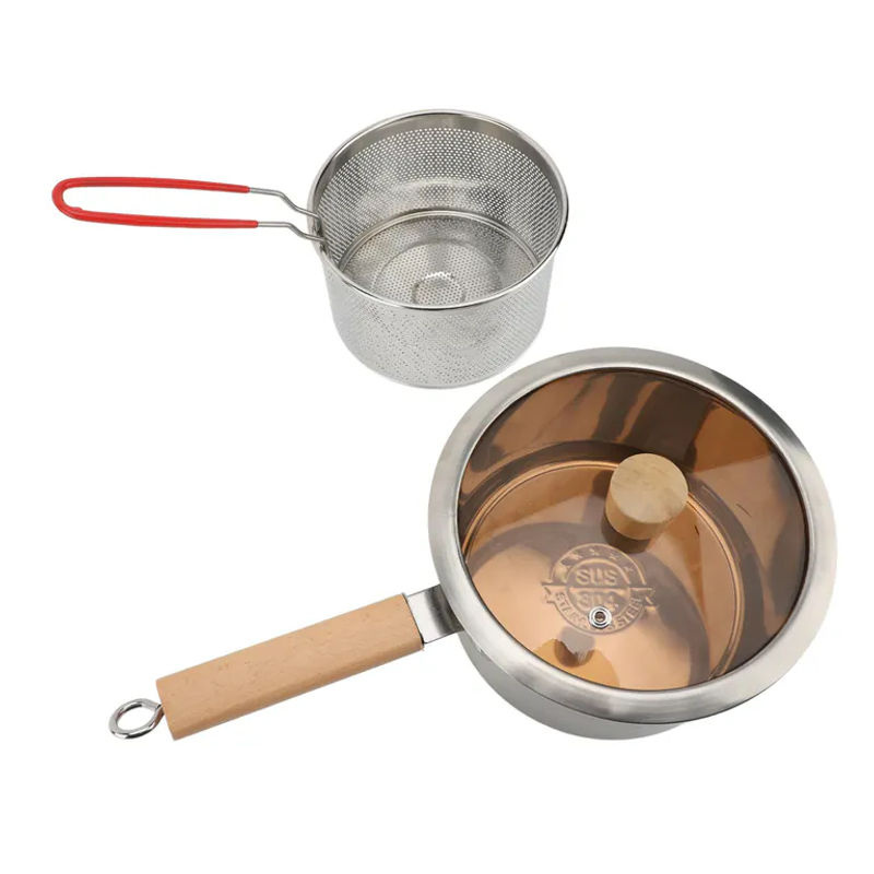 CosyHome Mehrzwecktopf aus Edelstahl mit Deckel und Korb, Grau, 2,5 l - Bild 4