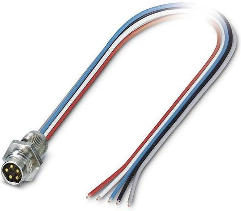 Phoenix Contact 1440119 Sensor-Aktor-Einbausteckverbinder M8 Stecker mit 5 Polen und 0,50 m Kabellänge in Mehrfarbig - Bild 1