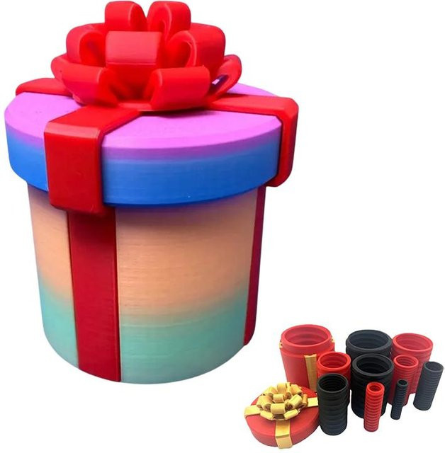 Lustige Matroschka-Weihnachtsgeschenkbox aus Kunststoff von Binchi Outdoor Product in Mehrfarbig - Bild 1