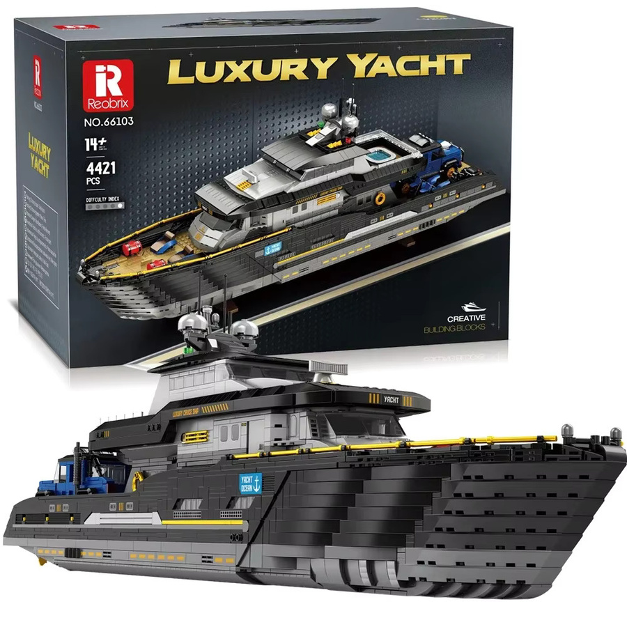 REOBRIX Luxusyacht-Bausatz, Motorboot, 4421 Teile, ab 14 Jahren - Bild 3
