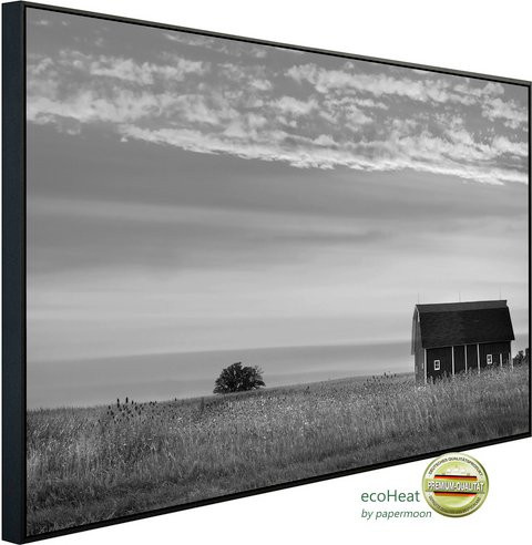 papermoon EcoHeat Infrarotheizung Farm Schwarz Weiss mit App-Steuerung und Überhitzungsschutz - Bild 1