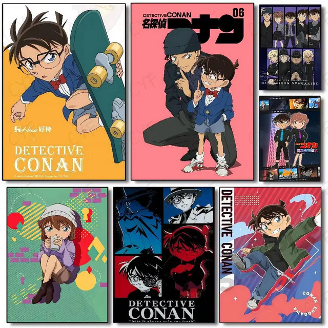 KAYOU Diamantmalerei Conan-Anime Mosaik Set mit runden Diamanten in Multicolour, B/H: 20 x 30 cm - Bild 1