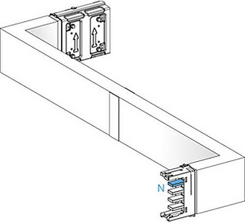 Schneider Electric KSA250DZCG41F KSA Z-Element Brandschott für Kleinverteiler, 250A, hochkant, links-rechts, Wahllänge - Bild 1