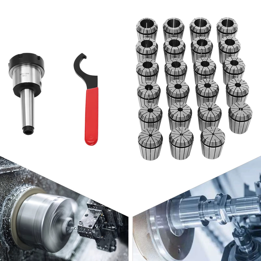 MK3 M12 Spannzangen-Set, 23-teiliges Spannzangen-Kit mit Spannzangenhalter-Baugruppe in Silber - Bild 5