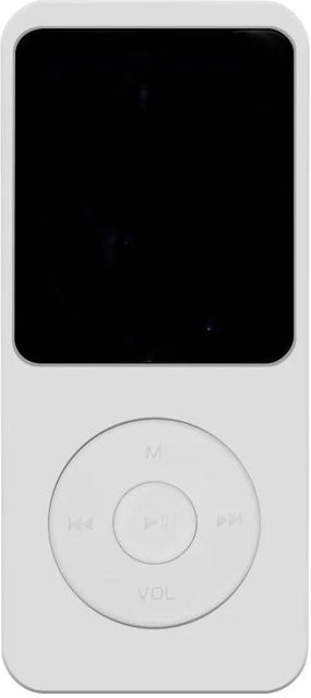 Meiteai-All Mini Bluetooth 5.4 MP3-Player mit eingebautem Lautsprecher, Tragbarer HiFi-Walkman mit FM-Radio, Aufnahme und Ebook-Funktion, Weiß - Bild 1
