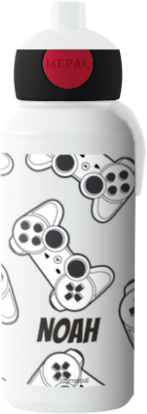 Mepal Trinkflasche Pop-up Gaming in Weiß mit individuellem Namen - Bild 1