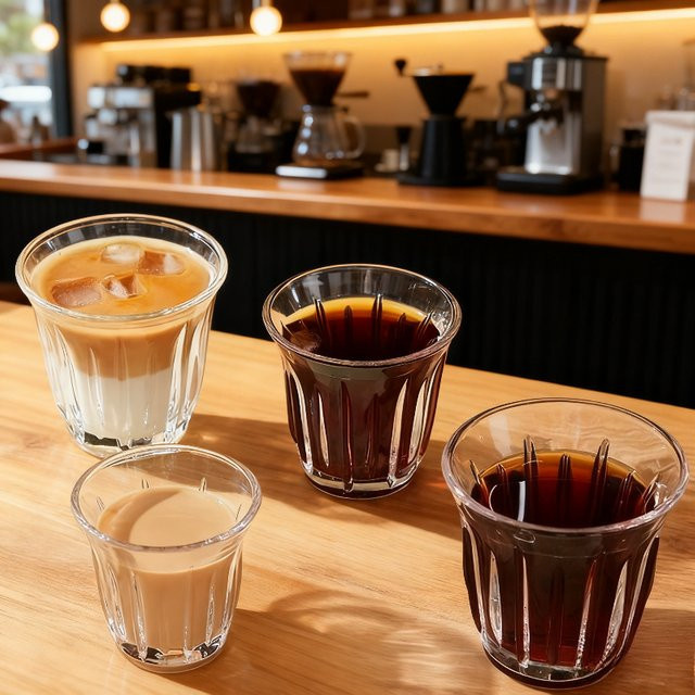 COOKER KinG Klares Glas-Kaffeebecher aus hitzebeständigem Glas, Tumbler für Cappuccino, Latte oder Cocktails, 90 ml - Bild 1