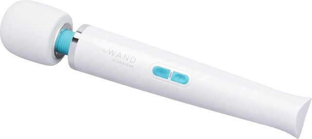 le WAND Massagestab Classique Rechargeable in Weiß mit 10 Vibrationsmodi - Bild 1
