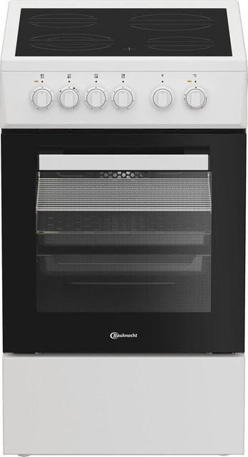 Bauknecht Elektroherd B5V5KMW mit Glaskeramikfeld in Weiss, Breite: 50 cm - Bild 1