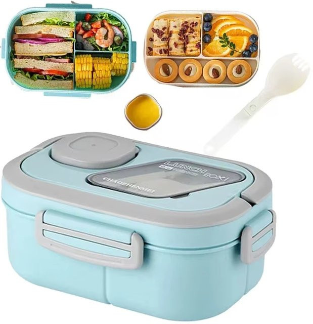 Untior Bento-Lunchbox für Erwachsene, BPA-frei und auslaufsicher, Weiß, 1,2 l - Bild 1