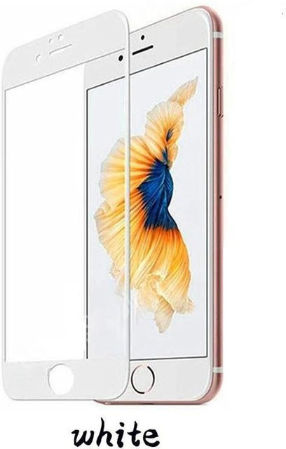 3 Stück Panzerglas Displayschutz für iPhone 17 16 15 14 13 12 11 Pro Max und weitere Modelle, Vollabdeckung, Farbe: Weiß/Transparent - Bild 1