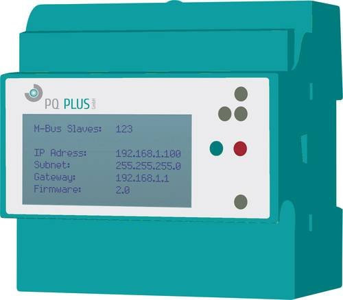 PQ Plus PQ M-Zentrale 20 Digitales Hutschienenmessgerät in Türkis - Bild 1