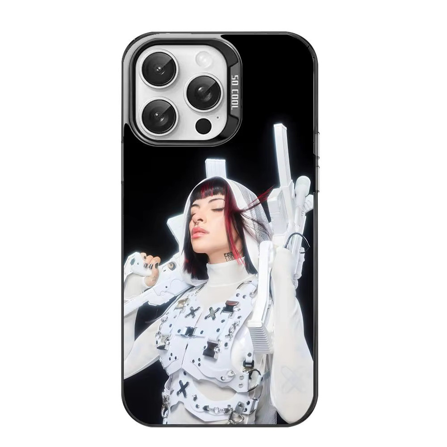 Cazzu Handyhülle im Laser Metallic Aurora Design für iPhone 11 bis iPhone 17 Pro Max, Mehrfarbig Matt - Bild 4