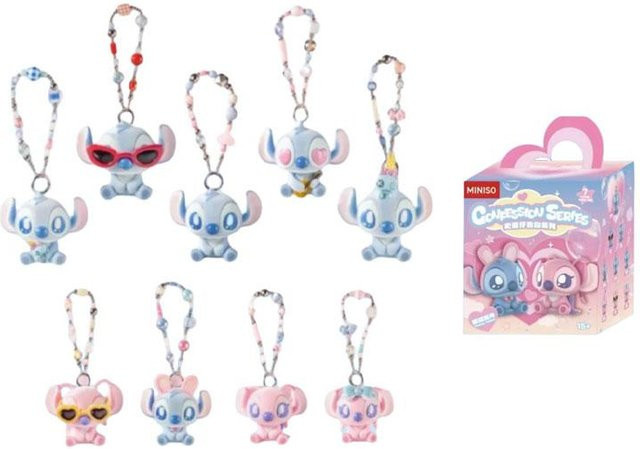 MINISO Stitch Liebesgeständnis Kollektion Beflockter Anhänger Mystery Box mit Puppe - Bild 1