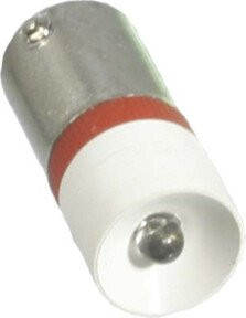 Scharnberger Hasenbein Single-LED mit Ba9s Sockel, 10 x 25 mm, 20-28V AC/DC - Bild 1