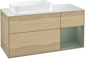 V&B Waschtischunterschrank Finion in Eiche Lackiert, Breite: 120 cm, Tiefe: 50,1 cm, Höhe: 50,1 cm - Bild 1