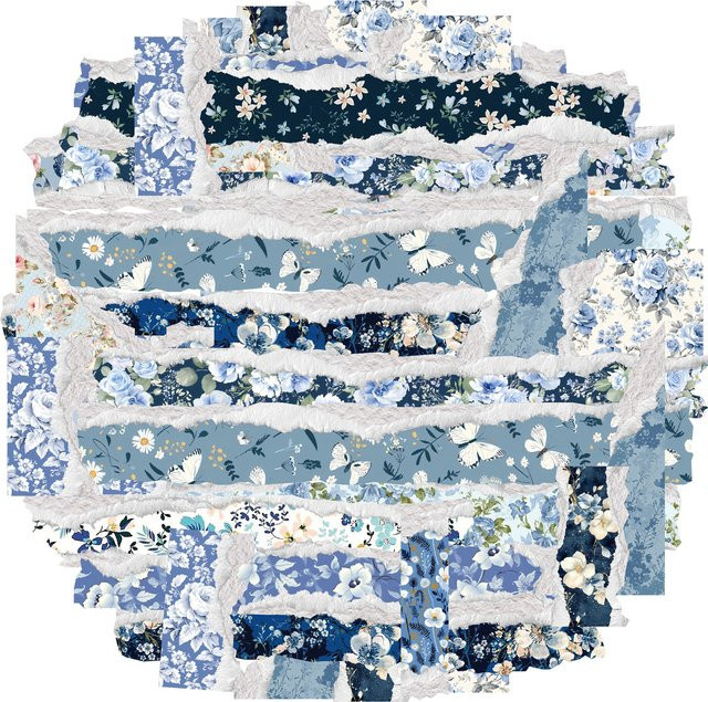 Etori Life Floral Dream Deep Sea Garden Fragment Aufkleber, 30 Stück Collagematerial für Tagebuch, Laptop und Handy - Bild 1