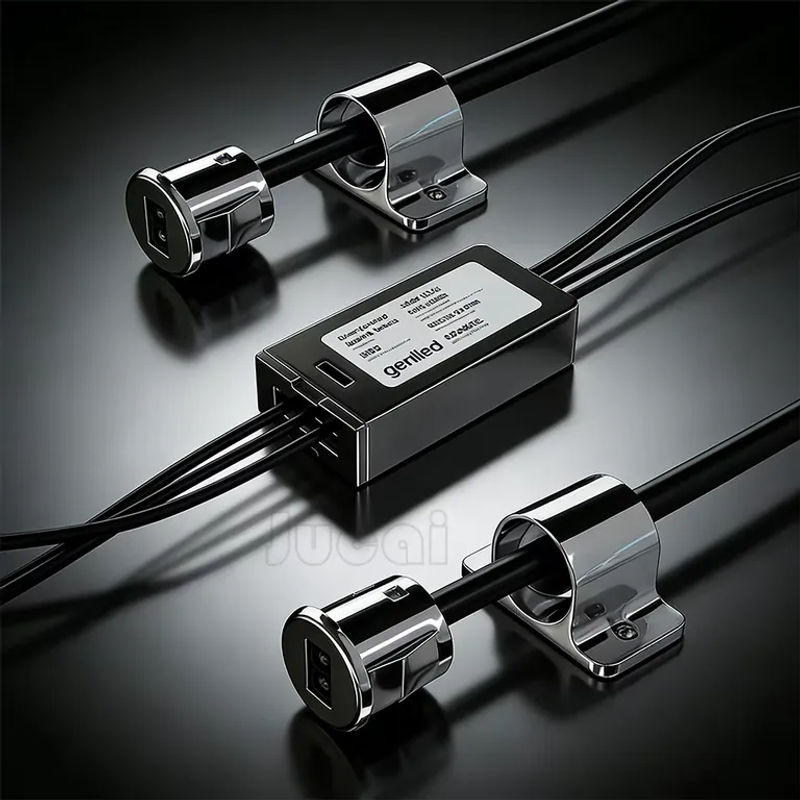IKSLED Intelligenter LED-Schrankbeleuchtungs-Controller mit Dual-Tür-Sensor und Handwellenfunktion in Schwarz für 12V Küchen- und Möbelbeleuchtung - Bild 4