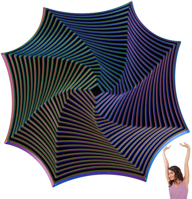Binchi Outdoor Equipment 3D-gedruckter fraktaler Achteck-Fidget, Schreibtischspielzeug, black - Bild 1