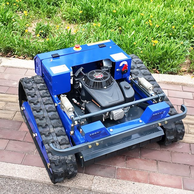 TONGZHONG DIY-Raupenmäher AWY-550 ferngesteuert in Blau für alle Geländearten - Bild 1