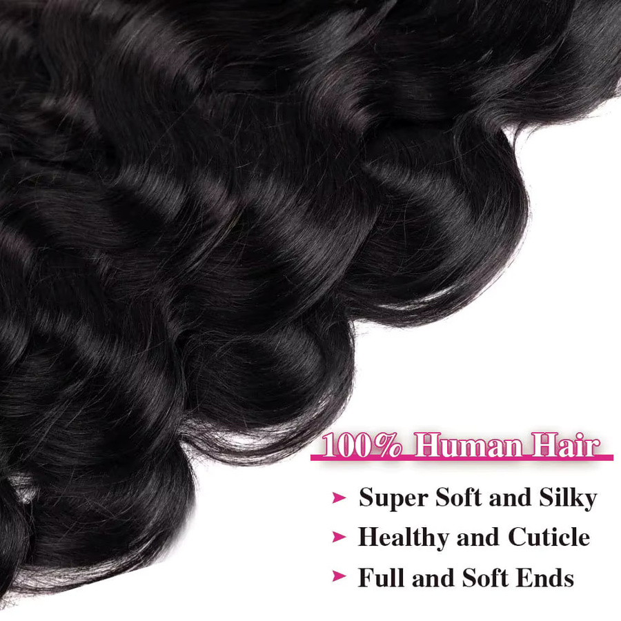 mayfive Clip-in-Haarverlängerungen, brasilianische Körperwelle, 120 g, 8 Stück - Bild 4