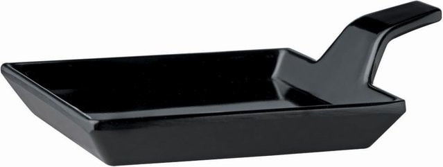 APS Fingerfood-Teller FLYING BUFFET aus Melamin, schwarz, quadratisch, 24er Pack, L x B x H: 12 x 9,5 x 3 cm - Bild 1