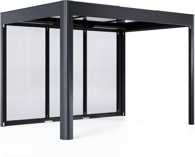 SunElements Pergola SunCover in Anthrazitmetallic mit Polycarbonat-Dach, B: 338 cm, T: 233 cm, H: 150 cm - Bild 1