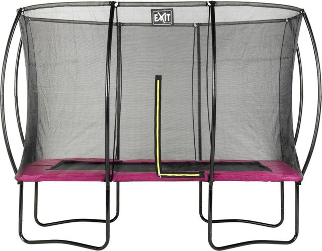 EXIT Silhouette Rechteckiges Trampolin mit Sicherheitsnetz in Rosa, B/T: 305 x 214 cm - Bild 1