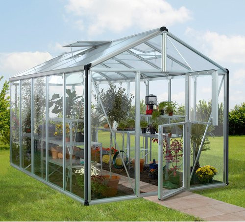 VITAVIA Gewächshaus Zeus Plus 10000 aus Aluminium in Silber, B/H/T: 195 x 197 x 131 cm - Bild 1