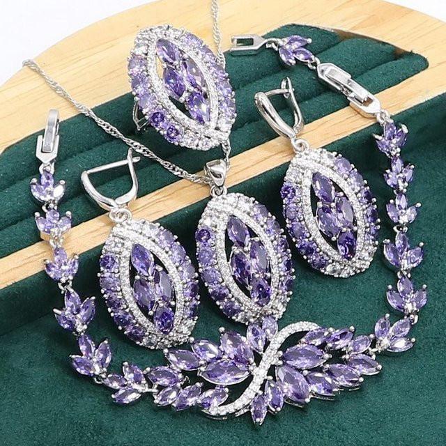 YIRAN Jewelry Schmuckset, grau, Unisex - Bild 1