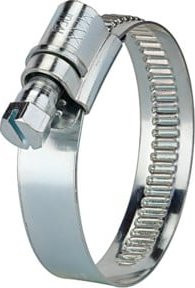 Riegler Schlauchschelle Schneckengewinde aus Edelstahl in Silber, Breite: 242-277 mm, Tiefe: 20 mm - Bild 1