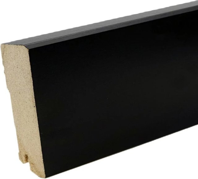 Döllken Sockelleiste Cubica Schwarz H: 7,0 cm, B: 0,7 cm, L: 240,0 cm - Bild 1