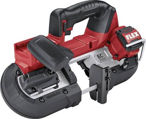 FLEX Akku-Bandsäge SBE 64 18-EC in Rot mit maximaler Schnitttiefe von 64 mm - Bild 1