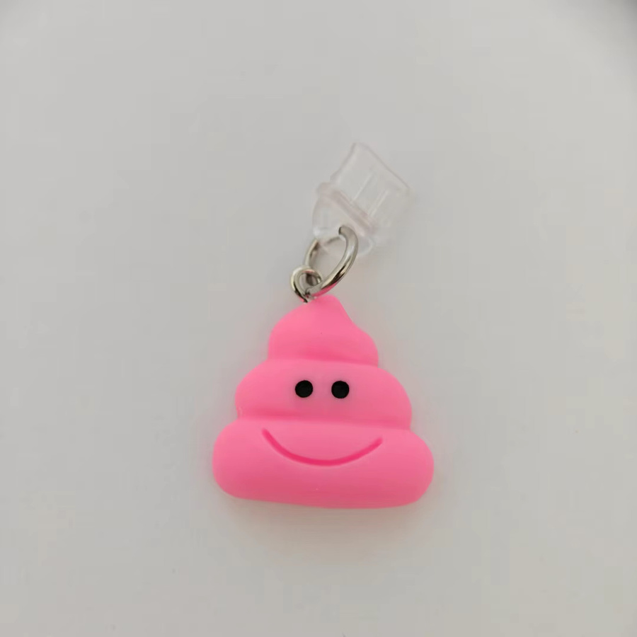 Lustiger Handy-Staubschutz in Po-Form mit Smiley-Gesicht für iPhone und USB-C Typ-C - Bild 2