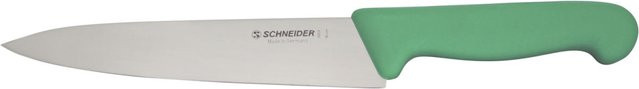 Schneider Kochmesser mit Schutzhülle aus Edelstahl in Grün, Klingenlänge: 18 cm - Bild 1