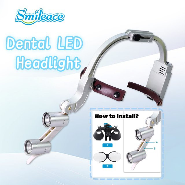 Smileace Zahnlupe 2,5x, mit LED-Licht, multicolour, purple - Bild 1