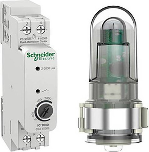 Schneider Electric CCT15369 Dämmerungsschalter für DIN-Schiene in Weiß - Bild 1