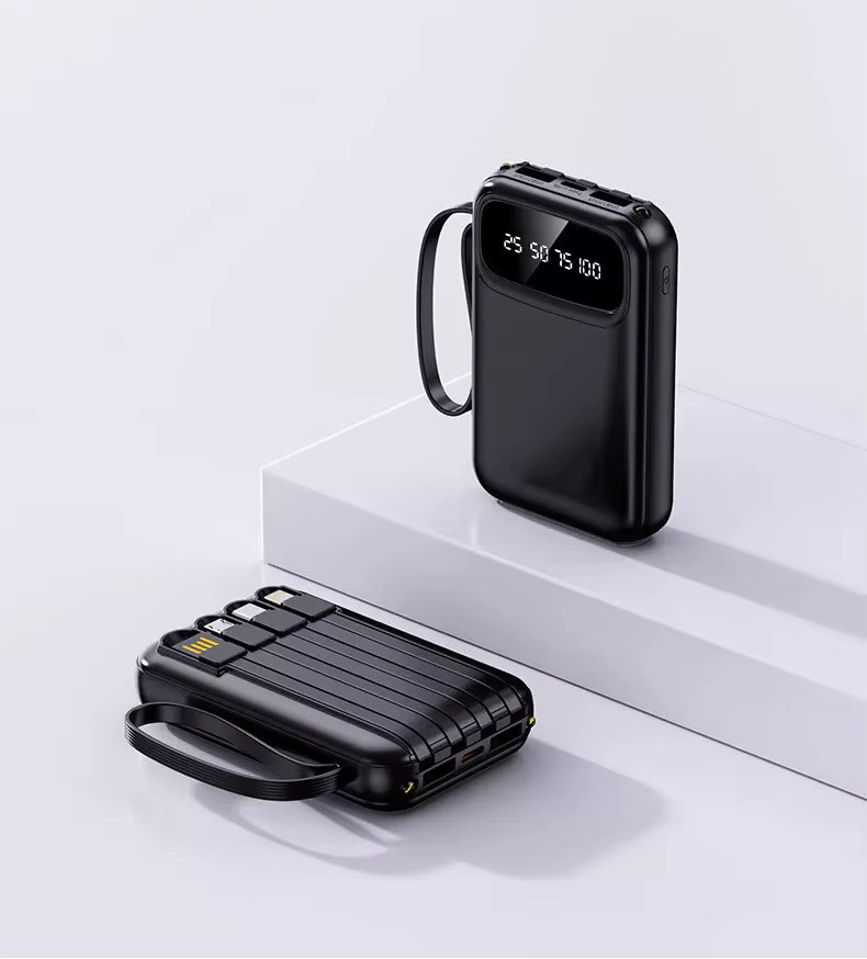 20000mAh USB-Schnellladegerät für Mobiltelefone in Schwarz mit USB-A Anschlüssen - Bild 6