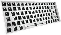 Sharkoon SKILLER SGK50 S3 Barebone Mechanische Gaming-Tastatur in Weiß und Silber mit USB-C und USB-A Anschluss - Bild 1