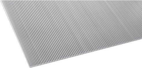 GUTTA Hohlkammerplatte aus Polycarbonat, transparent, B: 98 cm, L: 200 cm - Bild 1