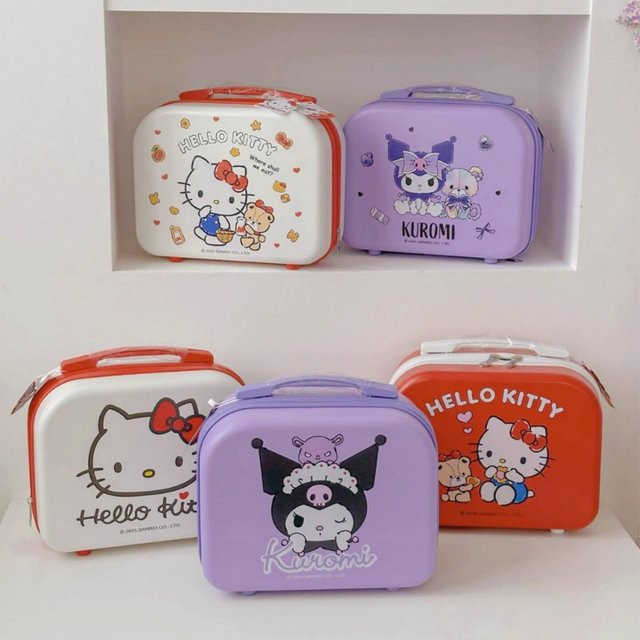 Sanrio Multifunktionale Unterwäsche- und Kosmetikbox mit großer Kapazität aus Kunststoff, Tragbare Aufbewahrung für Reisen, Breite: 30,0 cm, Tiefe: 23,0 cm - Bild 1