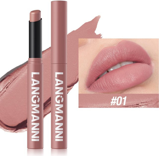 Langmanni Lippenstift, Matt, Beere, Brown - Bild 1