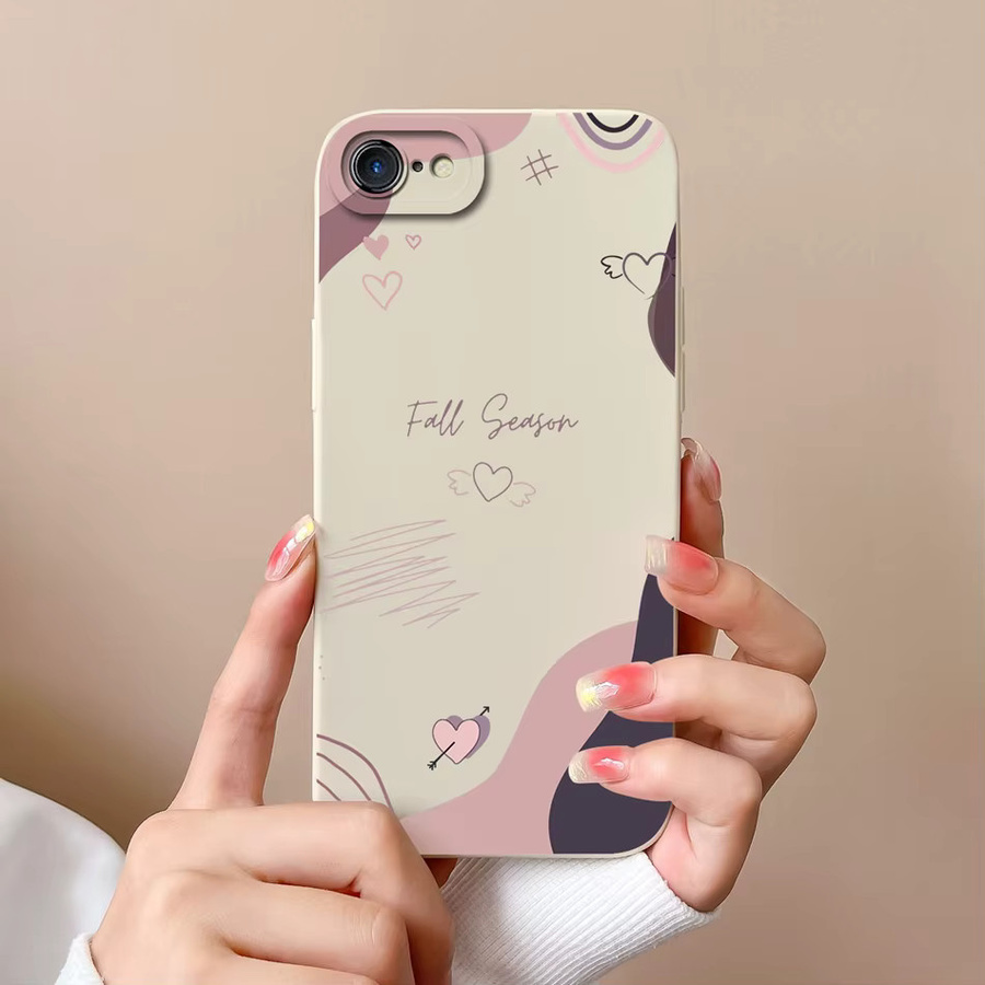 Silikon Handyhülle mit Herz-Design für Apple iPhone 7, 8 Plus und iPhone SE in Multicolor - Bild 2
