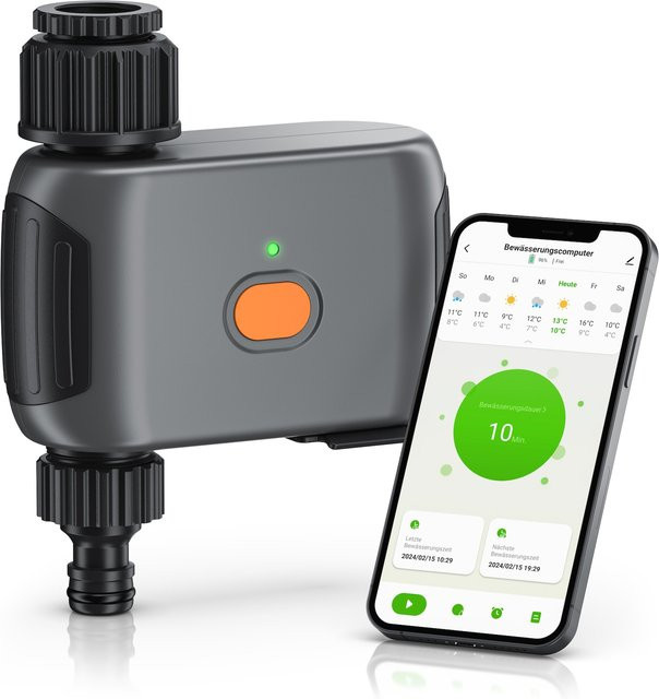 Brandson WLAN Bewässerungssteuerung mit App-Steuerung zur automatischen Gartenbewässerung - Bild 1