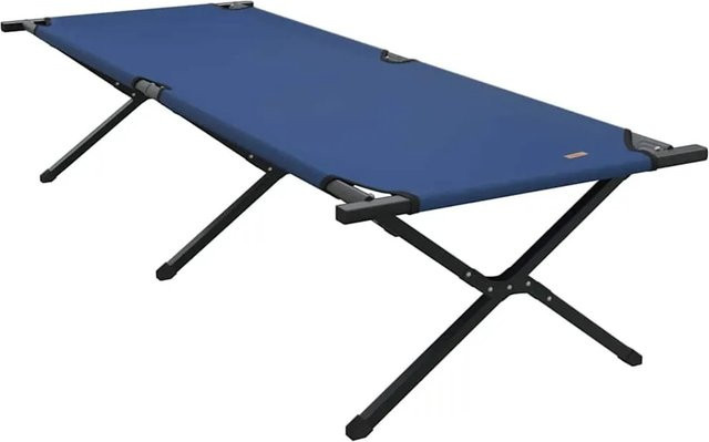 vidaXL Klappbares Schlafbett für Camping in Blau mit Oxford-Stoff und Stahlgestell, B/T/H: 80 x 210 x 46 cm - Bild 1