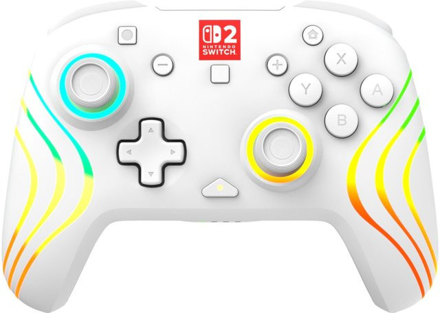 Turtle Beach Afterglow Wave Kabelloser RGB-Gaming-Controller für Nintendo Switch, Weiß/Transparent - Bild 2