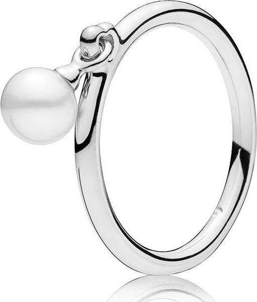 Ring 925 Silber, Zirkonia, Perle, Damen - Bild 1