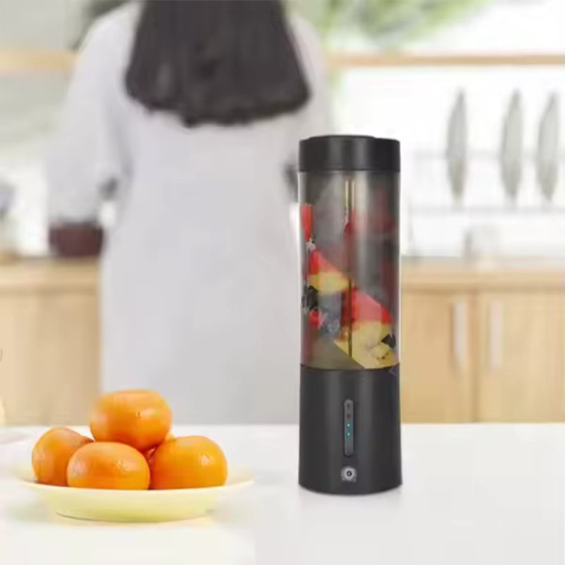 MIKO NICE Tragbarer Smoothie-Mixer in Schwarz mit Edelstahlklingen, 450 ml, USB-wiederaufladbar und kabellos - Bild 4