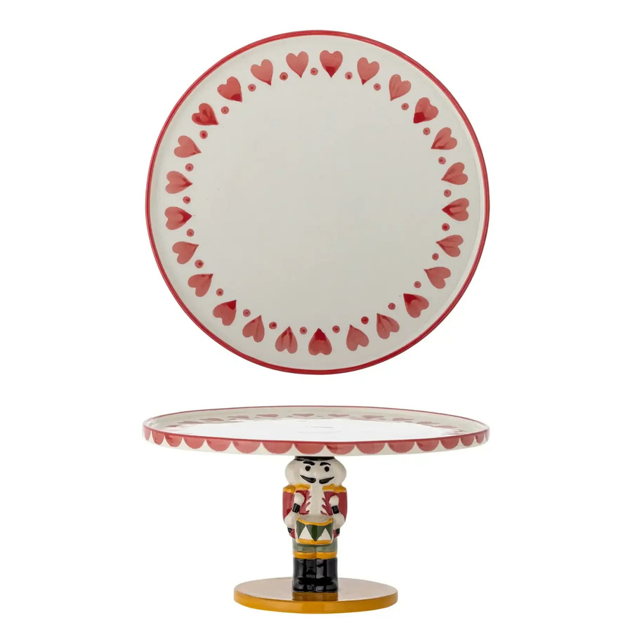 Bloomingville Tortenplatte Jolly aus Steingut, mehrfarbig, Durchmesser: 20 cm - Bild 1